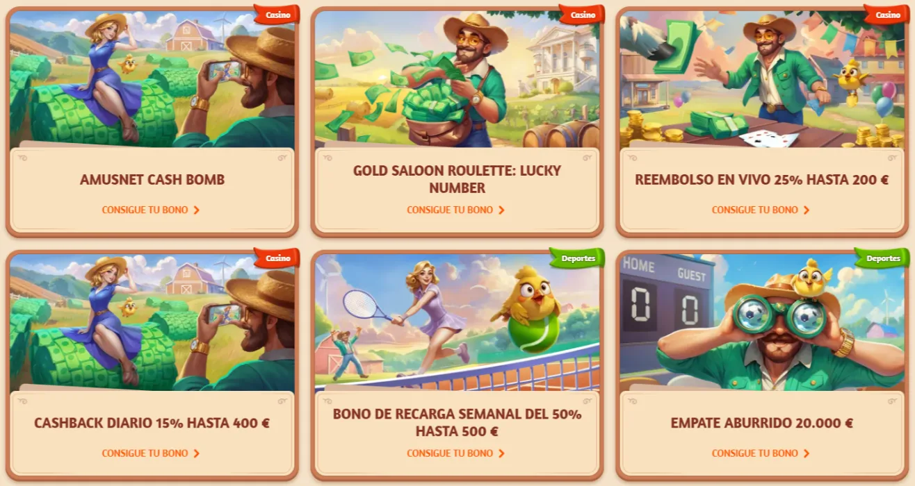 Promociones y bonos deportivos de BillyBets