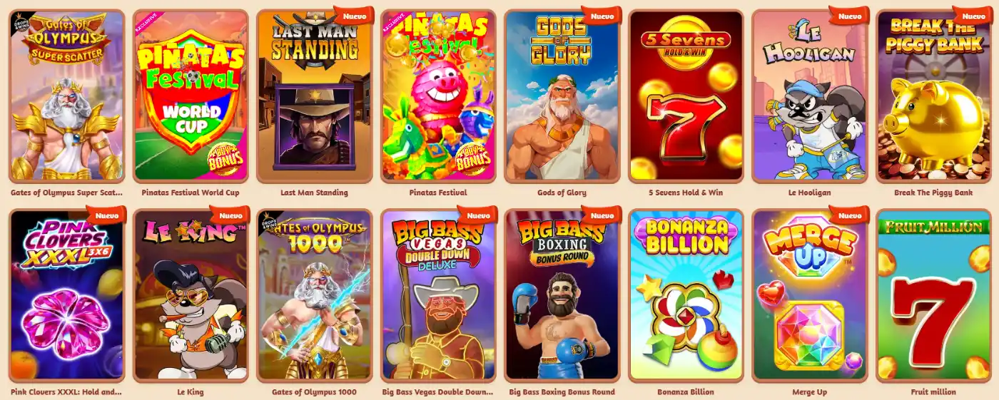 Tragaperras y proveedores en BillyBets